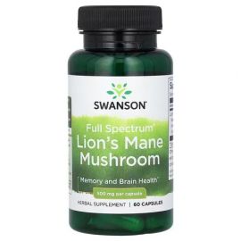 Swanson Full Spectrum Lion's Mane Mushroom 500 mg 60 капсул