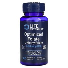 Life Extension Optimized Folate 1,700 mcg DFE 100 таблеток