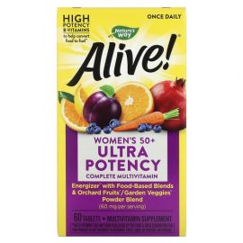 Nature's Way Alive! Women's 50+ Ultra Potency Complete Multivitamin 60 таблеток