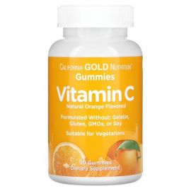 California Gold Nutrition Vitamin C Gummies 90 жувальних цукерок