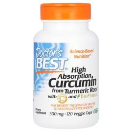 Doctor's Best High Absorption Curcumin 1,000 mg 120 капсул