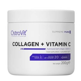 Ostrovit Collagen + Vitamin C 200 грам, Без смаку