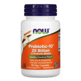 NOW Probiotic-10 25 Billion 50 рослинних капсул