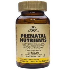 Solgar Prenatal Multivitamin & Mineral 120 таблеток