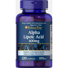 Puritan's Pride Alpha Lipoic Acid 600 mg 120 капсул