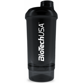 Biotech Wave Compact shaker 500 мл + 150 мл, Черный, Чорний