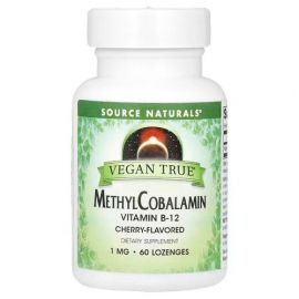 Source Naturals Vitamin B-12 MethylCobalamin Cherry 1 mg 60 льодяників