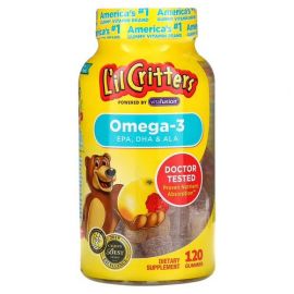 L'il Critters Omega-3 Raspberry-Lemonade 120 жувальних цукерок