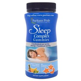 Puritan's Pride Sleep Complex Gummy with Melatonin L-Theanine 60 желейок