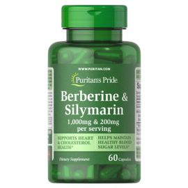 Puritan's Pride Berberine Silymarin 1,000 mg 60 капсул