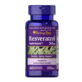 Puritan's Pride Resveratrol 50 mg 60 рідких капсул