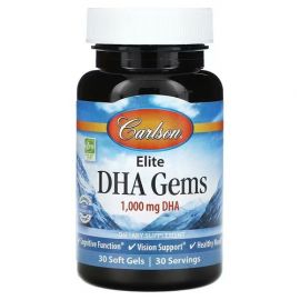 Carlson Elite DHA Gems 1,000 mg 30 капсул