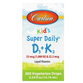 Carlson Kid's Super Daily D3+K2 10.16 ml