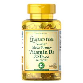 Puritan's Pride Vitamin D3 10,000 IU 200 капсул