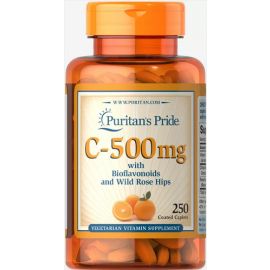 Puritan's Pride Vitamin C 500 mg with Bioflavonoids & Rose Hips 250 таблеток