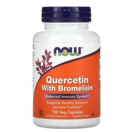 NOW Quercetin with Bromelain 120 капс