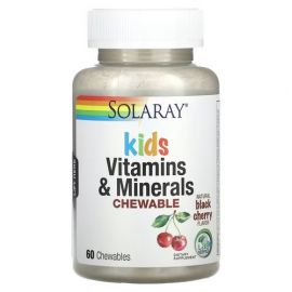 Solaray Kids Vitamins & Minerals 60 смоктальних таблеток