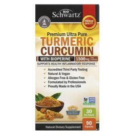 BioSchwartz Turmeric Curcumin with Bioperine 500 mg 90 капсул