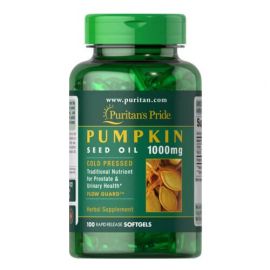 Puritan's Pride Pumpkin Seed Oil 1000 mg 100 рідких капсул