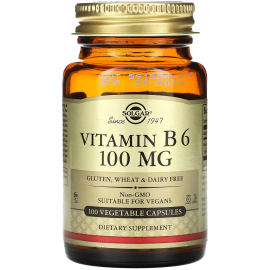 Solgar Vitamin B6 100 мг 100 капсул