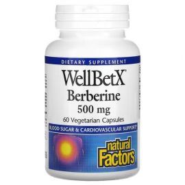 Natural Factors WellBetX Berberine 500 mg 60 капсул