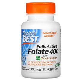 Doctor's Best Folate 400 with Quatrefolic 400 mcg 90 капсул