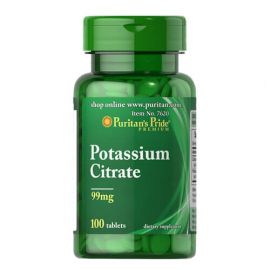 Puritan's Pride Potassium Citrate 99 mg 100 табл