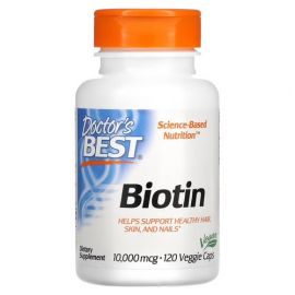 Doctor's Best Biotin 10,000 mcg 120 вегетаріанських капсул