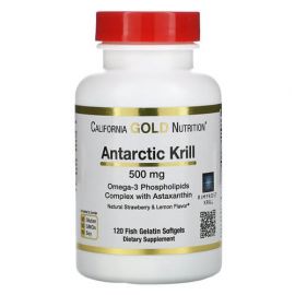 California Gold Nutrition Antarctic Krill Oil 500 mg 120 гелевих капсул