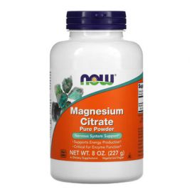 NOW Magnesium Citrate Powder 227 грам