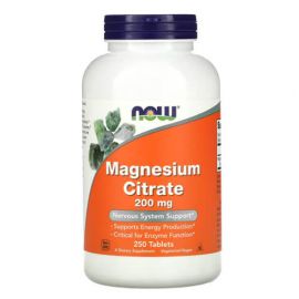 NOW Magnesium Citrate 200 mg 250 таб