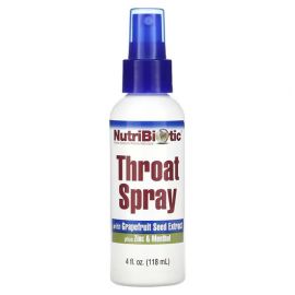 NutriBiotic Throat Spray with Grapefruit Seed Extract plus Zinc & Menthol 118 мл