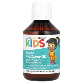 California Gold Nutrition Norwegian Kids Cod Liver Oil 200 ml