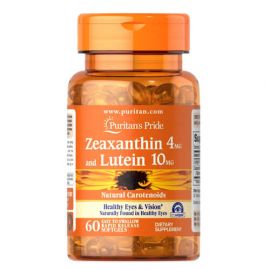 Puritan's Pride Zeaxanthin 4mg with Lutein 10mg 60 рідких капсул