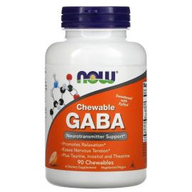 NOW GABA 250mg 90 жувальних таблеток