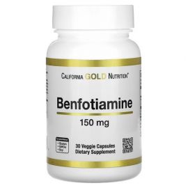 California Gold Nutrition Benfotiamine 150 mg 30 рослинних капсул