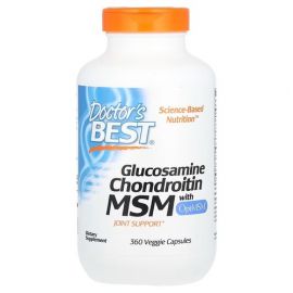 Doctor's Best Glucosamine Chondroitin MSM with OptiMSM 360 капсул