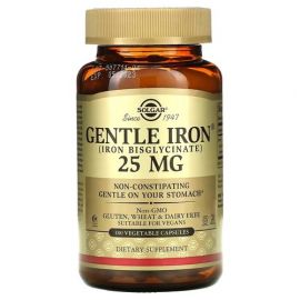 Solgar Gentle Iron 25 mg 180 капсул