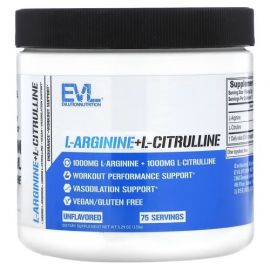 EVLution Nutrition L-Arginine+L-Citrulline 150 g, Без смаку