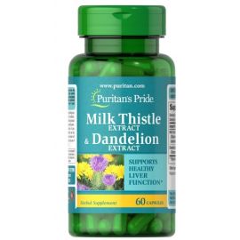 Puritan's Pride Milk Thistle & Dandelion Extract 60 капсул