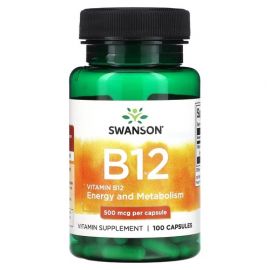 Swanson Vitamin B12 500 mcg 100 капсул