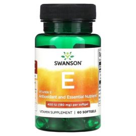 Swanson Vitamin E-400 400 IU 60 капсул