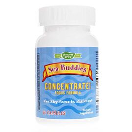 Natures Way Sea Buddies Focus Formula Комплекс для концентрации внимания у школьников, 60 капс. До 03/2025