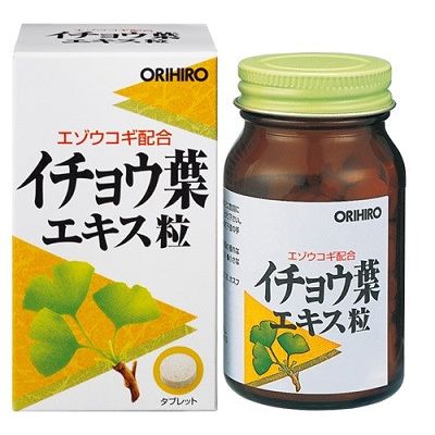 ORIHIRO Гинкго Билоба экстракт + элеутерококк + фосфадилсерин, 240 таб. До 11/2027