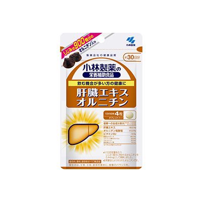 Kobayashi Экстракт печени + орнитин, 120 таблеток на 30 дней. До 03/2027