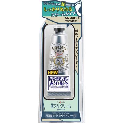 Японский натуральный дезодорант-антиперспирант для ног на основе квасцов Deonature Toe Smooth Cream (30 г)