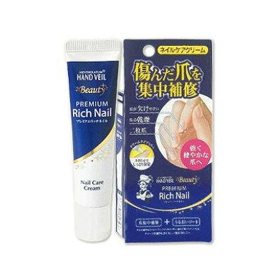 Rohto Pharmaceutical Mentholatum Rich Nail Крем для укрепления ногтей и уходу за кутикулой, 12 г