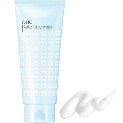 DHC Pore Face Wash крем для умывания с кислотами и экстрактами, уменьшает и очищает поры 120 г