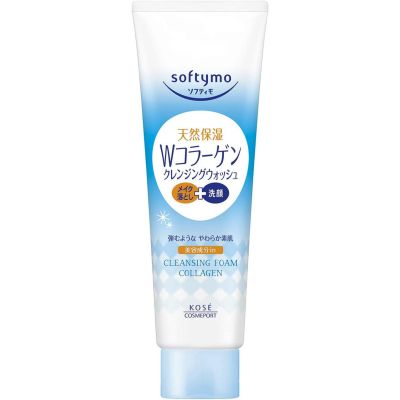 KOSE Softymo Cleansing Wash Очищающее средство для умывания и демакияжа с коллагеном 190 г