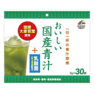 Unimat Riken Аодзиру из ростков ячменя и других растений, молочнокислые бактерии, 30 пак по 3 г. До 08/2026